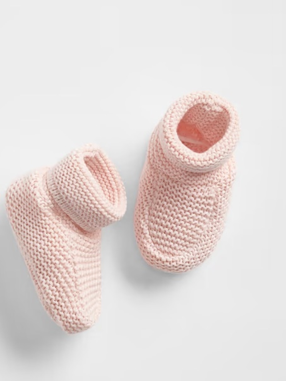GAP Pink Knit Baby Booties